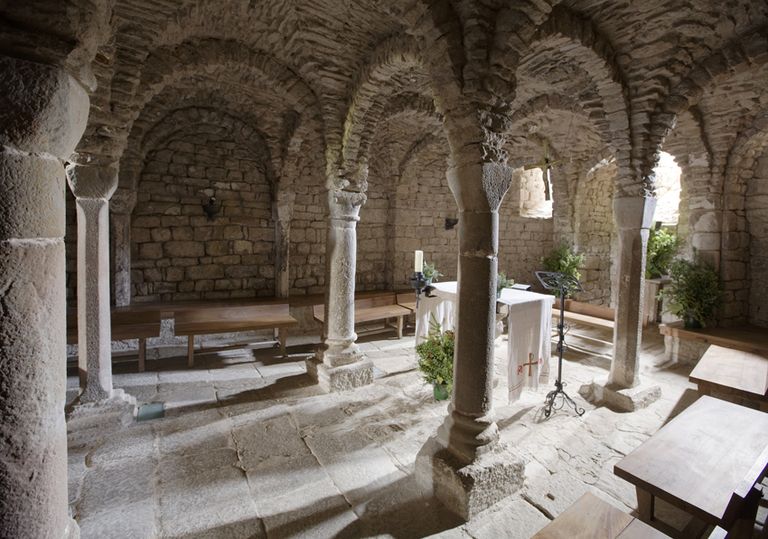 Cripta de la iglesia de Sant Esteve d&rsquo;Olius